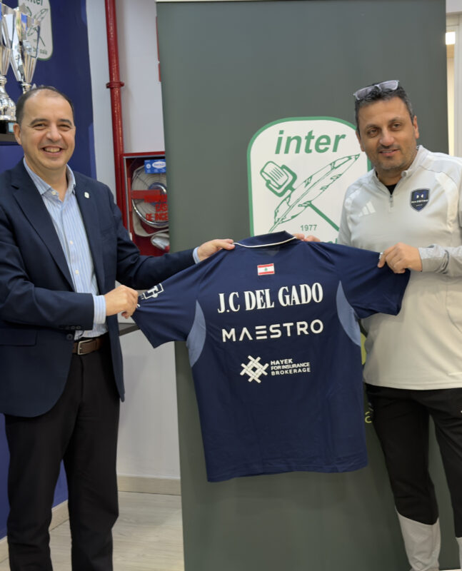 Inter JP Financial refuerza su proyección internacional con la visita institucional del club libanés Maestro Futsal
